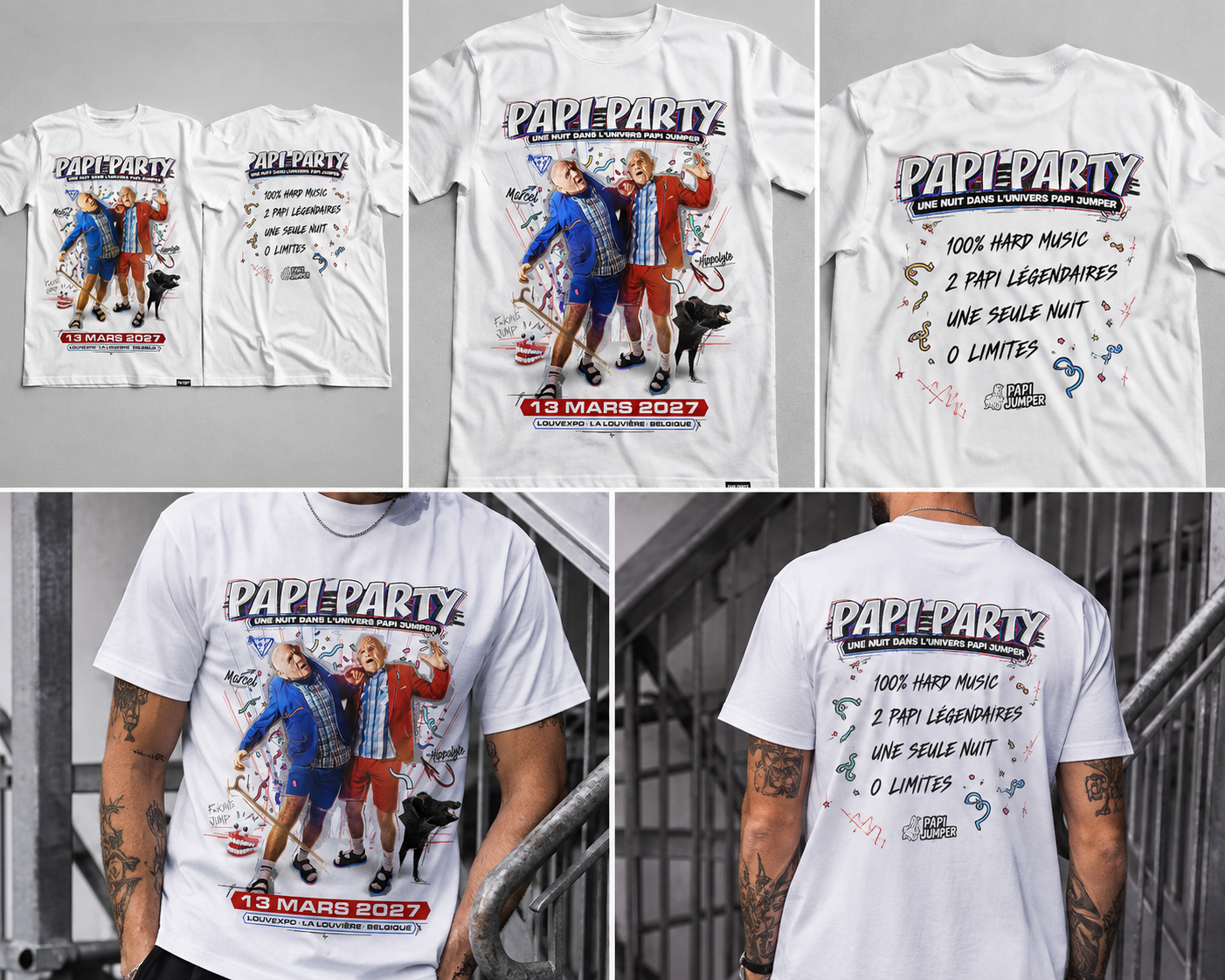 T shirt Papi Party